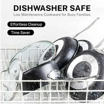 GRANITESTONE 20 Pc Pots and Pans Set Non Stick Cookware Set, Kitchen Cookware Sets with Deep Frying Pan Set, Bakeware and More for Cooking, Non Toxic, Oven and Dishwasher Safe