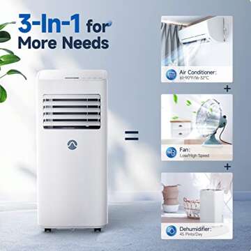 10,000 BTU Portable Air Conditioner for 450 Sq. Ft.