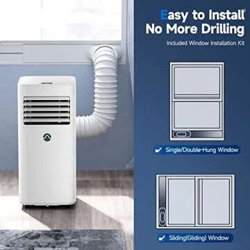 10,000 BTU Portable Air Conditioner for 450 Sq. Ft.