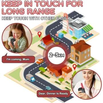 Selieve Outdoor Toys for Kids Ages 4-8, Walkie Talkies for Kids Long Distance 22 Channels 2 Way Radi...