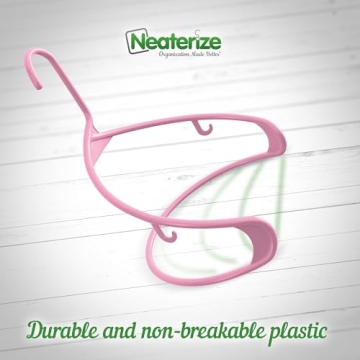 Durable NEATERIZE Clothes Hangers 20 Pack - Space Saving & Stylish