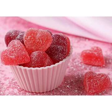 Palksky 255-Cavity Mini Heart Silicone Gummy Mold for Baking, Treats, and Candies