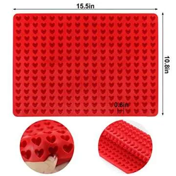 Palksky Mini Heart Silicone Baking Mold for Treats