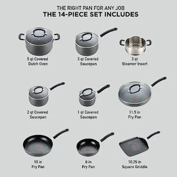 T-fal Ultimate 14 Piece Nonstick Cookware Set