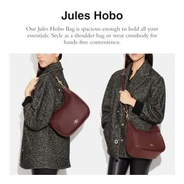 COACH Jules Hobo Shoulder Bag, Wine Multi