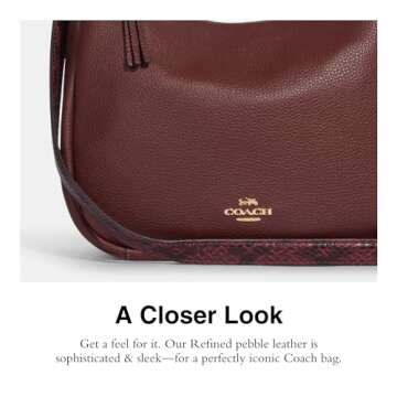 COACH Jules Hobo Shoulder Bag, Wine Multi