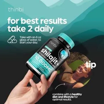 Thinbi Pure Himalayan Shilajit 10000mg Maximum Potency