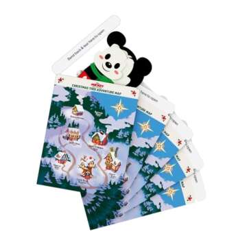 Lovepop Disney's Holiday Pop-Up Card - Paper Advent Calendar - 3D Christmas Greeting - Mickey and Friends 6.45" x 4.84" x 2.2" Tree Adventure - Countdown Box