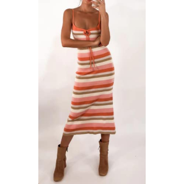 Stylish ROAONOCOMO Crochet Knit Maxi Dress for Women