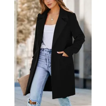 Stylish PRETTYGARDEN Women's Long Blazer Jacket for Fall