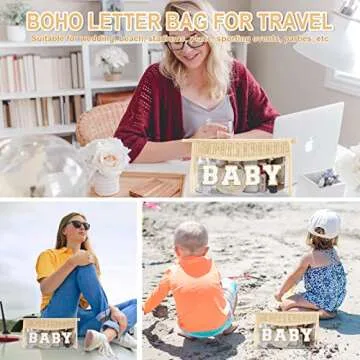 Cute Boho Patch Baby Makeup Bag - Stylish & Waterproof