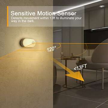 LYRIDZ Rechargeable Night Light for Safe Nighttime Illumination