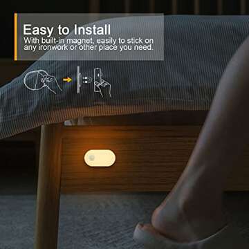 LYRIDZ Rechargeable Night Light for Safe Nighttime Illumination