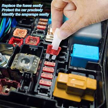 JOREST 180Pcs Fuse Kit,60 Mini Car Fuses Assortment + 60 Standard Blade Automotive Fuses + 60 Micro Fuses Auto + 1 Puller –11 Specifications: 2Amp 3A 5A 7.5A 10A 15A 20A 25A 30A 35A 40A