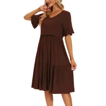 Stylish Smallshow Nursing Dress for Comfortable Breastfeeding