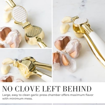 Elegant 8 Piece Gold and White Kitchen Tool Set for Every Cook