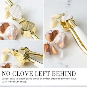 Elegant 8 Piece Gold and White Kitchen Tool Set for Every Cook