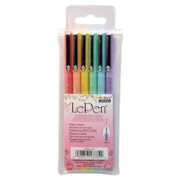 Uchida LePen, Assorted Pastel Colors, 6/Pack (UCH43006P)