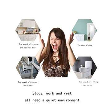 Glass Table Top Bumpers Adhesieve for Drawers, Glass Tops, Cutting Boards, Picture Frames, Small Furniture (15mm2mm). 18 Count