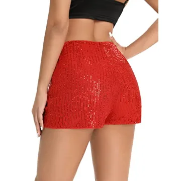 Glittery High Waist Shorts for Concerts & Parties | SweatyRocks