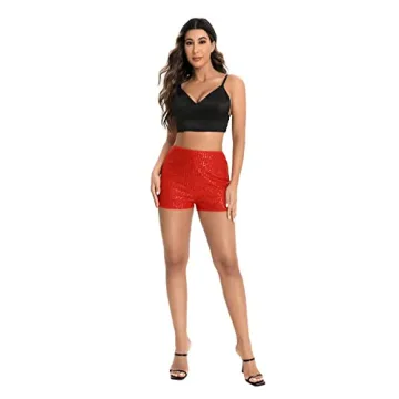 Glittery High Waist Shorts for Concerts & Parties | SweatyRocks