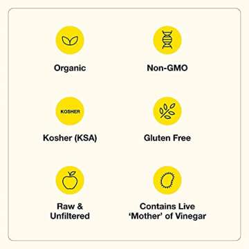 Bragg Organic Apple Cider Vinegar With the Mother 128 ounce and Bragg Organic Cranberry Apple Enhanced Vinegar Drink 16 ounce Bundle