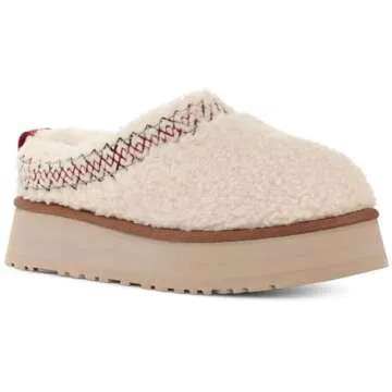 NATRAKI Women's Platform Slippers with Plush Fleece Lining