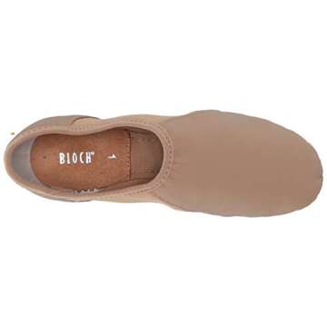 Bloch Girl's Neo-Flex Slip On Jazz Shoe, Tan, 1 X(Medium) US Little Kid