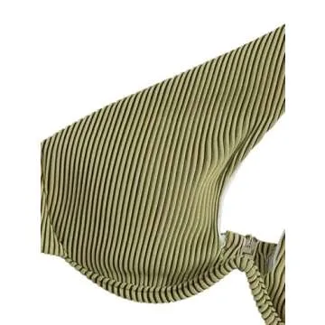 Lilosy Sexy Underwire One Shoulder Bikini High Cut Brazilian Swimsuit Set 2 Piece