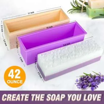 Walfos Silicone Soap Mold for Eco-Friendly Soap Making