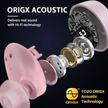 TOZO A1 Mini Wireless Earbuds with Bluetooth 5.3