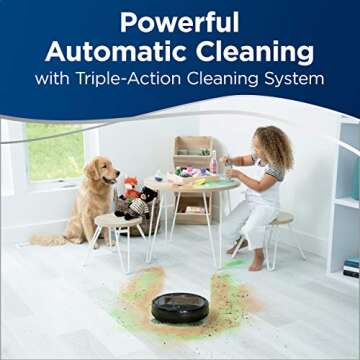 Bissell EV675 Robot Vacuum Cleaner - Effortless Pet Hair Solution with Self Charging Dock