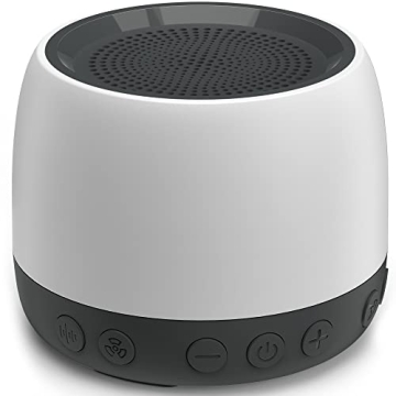 elesories White Noise Machine, Sound Machine with13 Non Looping Natural Soothing Sounds for Adults B...