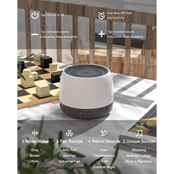 elesories White Noise Machine for Better Sleep and Relaxation