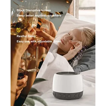 elesories White Noise Machine for Better Sleep and Relaxation