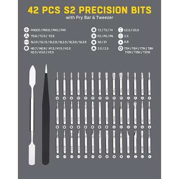 Banshu Small Screwdriver Set, 46 in 1 Mini Screwdriver Set with Case, Magnetic Precision Repair Tool...