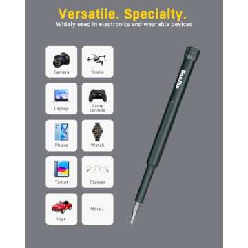 Banshu Small Screwdriver Set, 46 in 1 Mini Screwdriver Set with Case, Magnetic Precision Repair Tool Kit for Eyeglasses, Watch, Phone, Camera, Laptop, MacBook, Computer, PC, PS5, Xbox, Switch, Toys