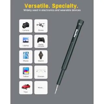 Banshu Small Screwdriver Set, 46 in 1 Mini Screwdriver Set with Case, Magnetic Precision Repair Tool Kit for Eyeglasses, Watch, Phone, Camera, Laptop, MacBook, Computer, PC, PS5, Xbox, Switch, Toys