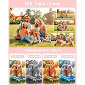 Kids Digital Camera with 32GB Card and 44MP Resolution