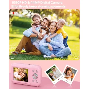 Kids Digital Camera with 32GB Card and 44MP Resolution