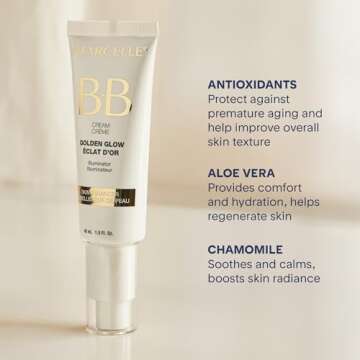 Marcelle BB Cream Golden Glow, Universal Shade, Tinted Moisturizer, Skin Enhancer, Illuminator, Beau...