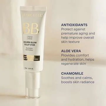 Marcelle BB Cream Golden Glow, Universal Shade, Tinted Moisturizer, Skin Enhancer, Illuminator, Beau...