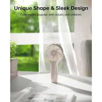 TriPole Mini Handheld Fan Battery Powered Rechargeable