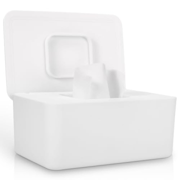 LEQXGO Baby Wipes Dispenser - Non-Slip Case for Fresh Wipes, Easy to Refill