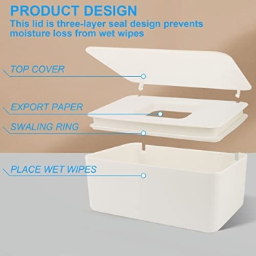 LEQXGO Baby Wipes Dispenser - Stylish, Safe, Convenient