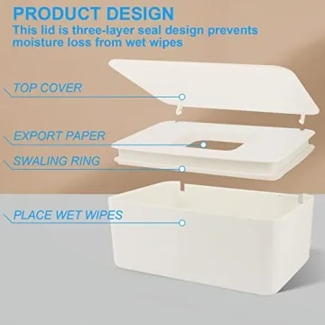 LEQXGO Baby Wipes Dispenser - Stylish, Safe, Convenient