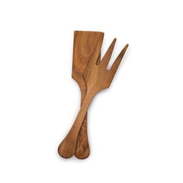 Elegant Extra Large Salad Utensil Set - Acacia Wood Beauty