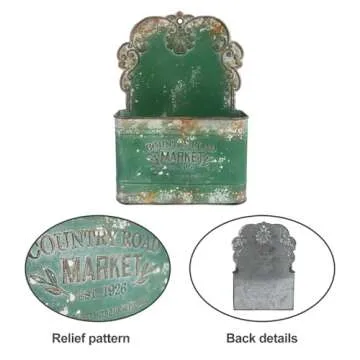 All Chic Rustic Metal Wall Planter for Stylish Decor