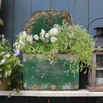 All Chic Rustic Metal Wall Planter for Stylish Decor
