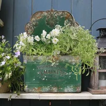 All Chic Rustic Metal Wall Planter for Stylish Decor